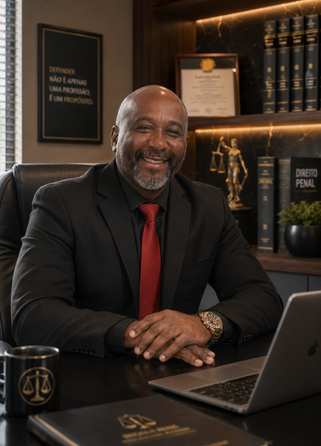 Dr. Luiz Antonio Francisco em seu escritório
